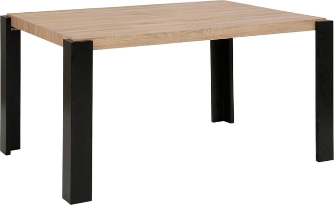 Otago-Eettafel - 120 cm - Eiken/Zwart