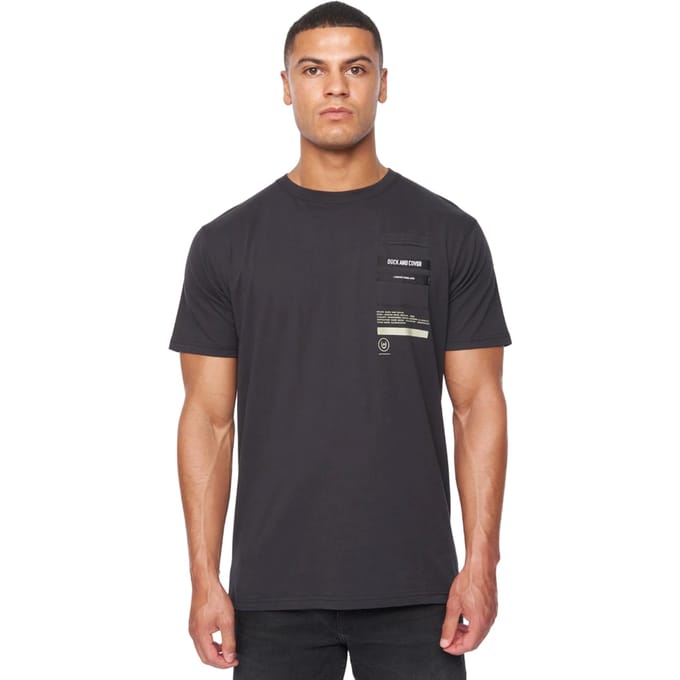 Duck and Cover Heren Heningys T-Shirt (Zwart)