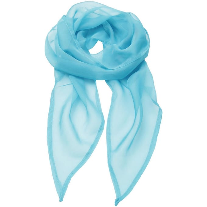Premier Dames/Dames Chiffon Sjaal (Turquoise)
