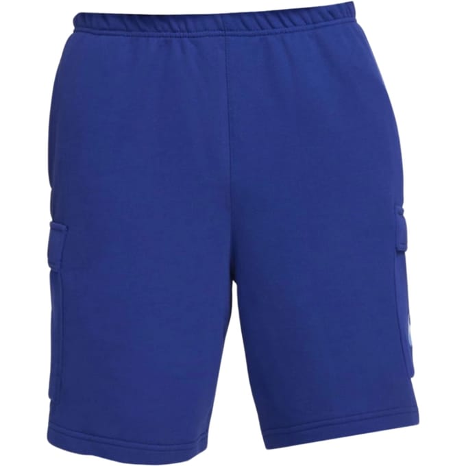 Blauwe short met merkzakken van Nike