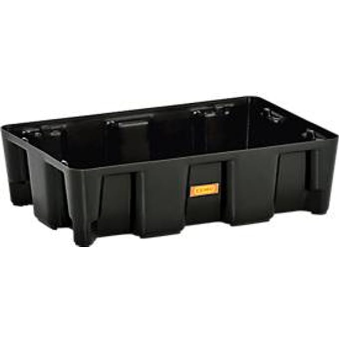 PE lekbak 25HD, gemaakt van polyetheen, 100% recyclebaar, zonder PE rooster