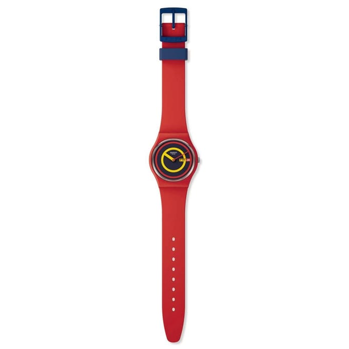 Swatch Concentric Red De Januari Collectie Horloge, SO28R702, Rood red