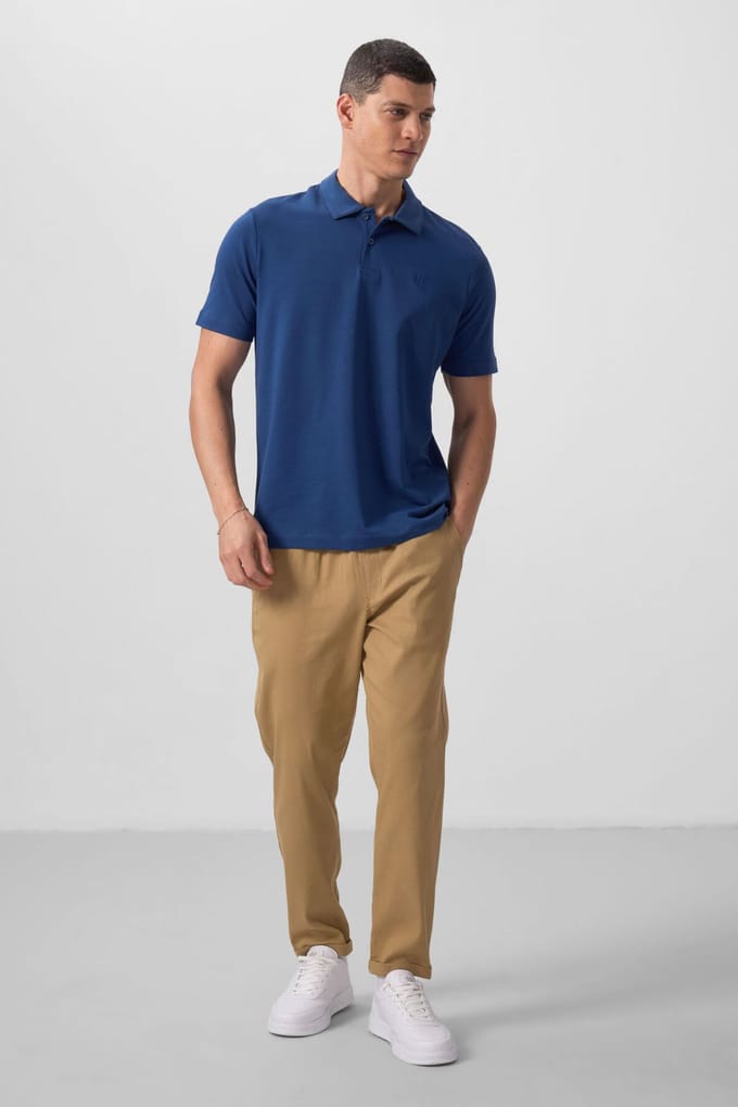 Heren Rechtonde Gabardin Chino's
