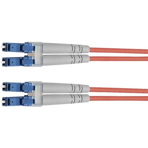 Glasvezel patchkabel TELEGÄRTNER 2x G50/125 OM4, 1x LC Duplex - 1x LC Duplex, violet, 5 m
