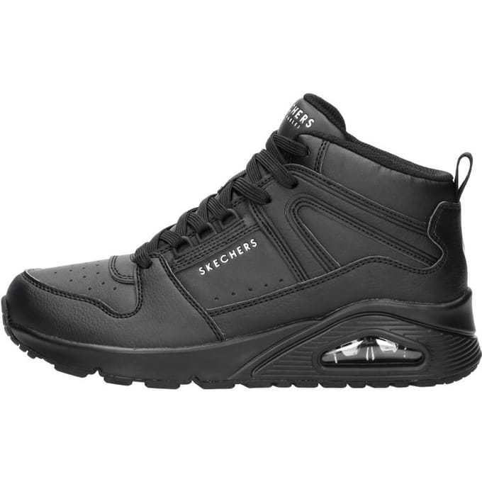 Skechers Uno-High Regards Dames Sneakers - Zwart