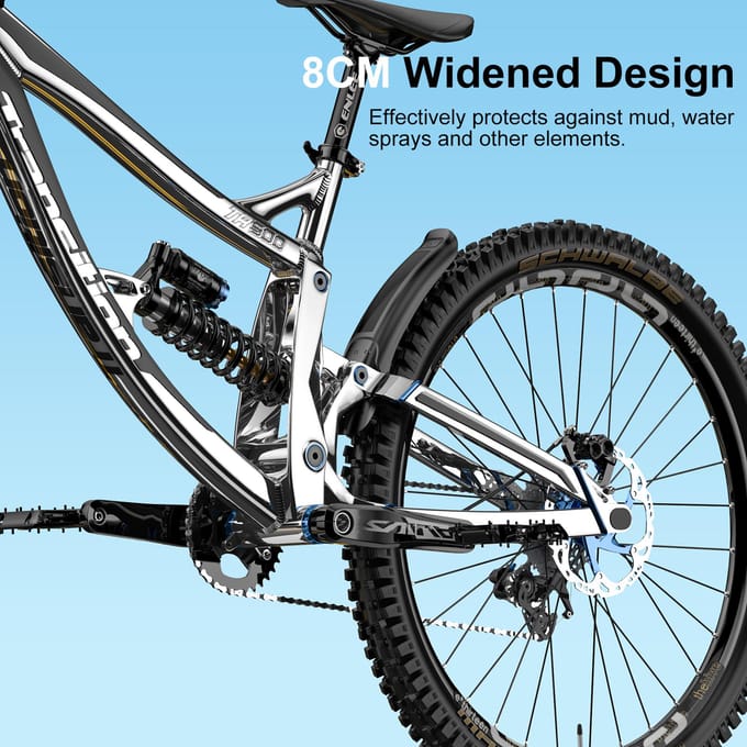 2 stks Mountainbike Spatbord Voor Achter Spatbord Set MTB Fiets Spatborden Mountainbike Accessoires gray