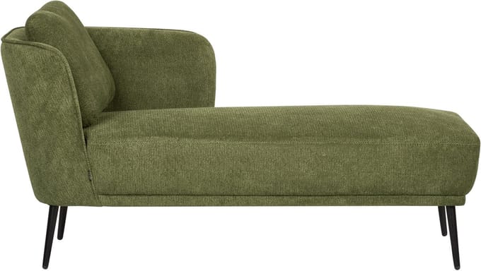 BELIANI ARTHEZE - Chaise longue - Donkergroen - Linkszijdig - Polyester