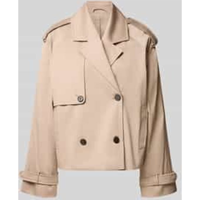 boxy fit trenchcoat model 'RICKIE CROPPED TRENCH'