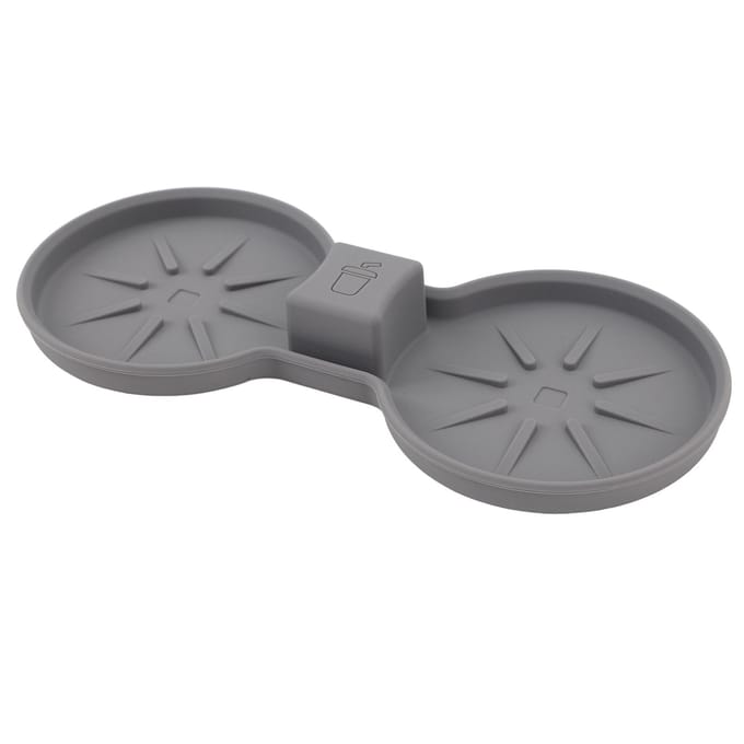 Middenconsole Bekerhouder Inzetmat Antislip Waterdicht Temperatuurbestendig Bekerhouder Pad Mat grijze kleur