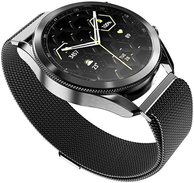 Mercury Mesh Apple Watch band 38/40/41 mm zwart/zwart