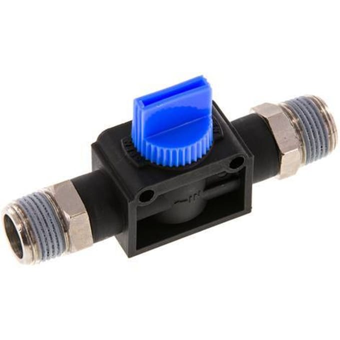 R3/8'' Kunststof/Messing 3/2-Weg Handafsluiter