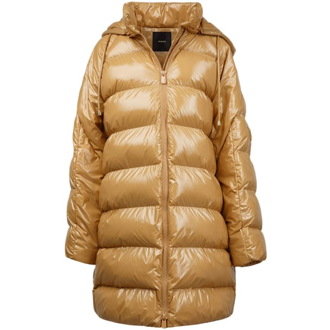 Pinko Winterjas Licht Karamel