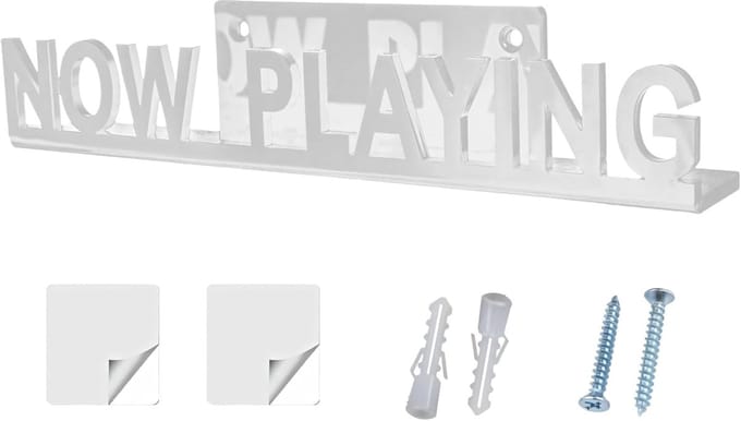 Platenstandaard - Vinyl Houder - Muziek Weergave - Compact Ontwerp - 19.5 cm Lengte - Wit