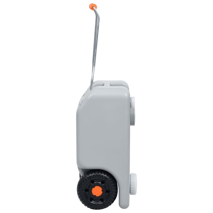 vidaXL - Watertank - op - wielen - 25 - L - grijs