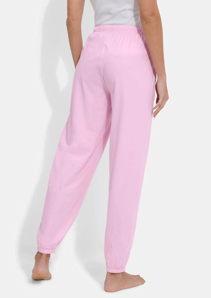Pyjamabroek van zachte katoen-jersey - rosé - Gr. S van Goldner Fashion