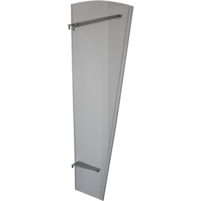 Zijpaneel Mette 167 X 60/30cm Zilver