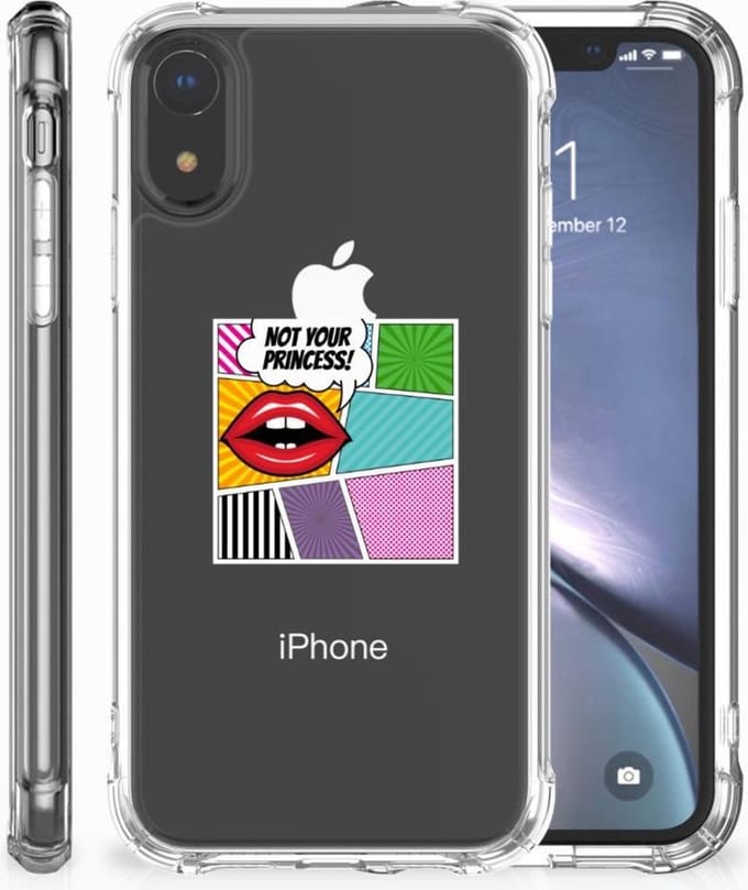 Apple iPhone Xr Anti Shock Bumper Case Popart Princess