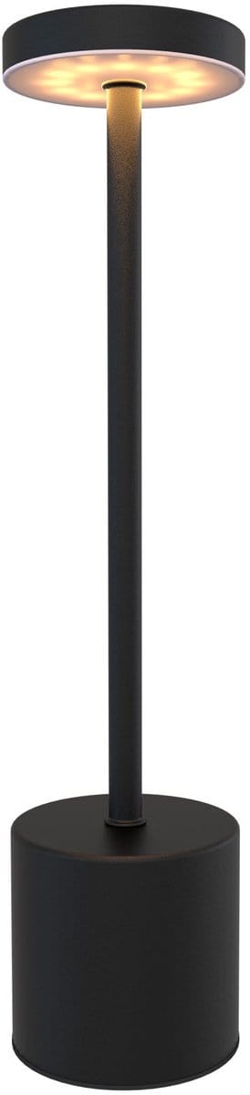Ledvion - Oplaadbare Tafellamp Luna - LED - Zwart - Dimbaar - IP20 - USB