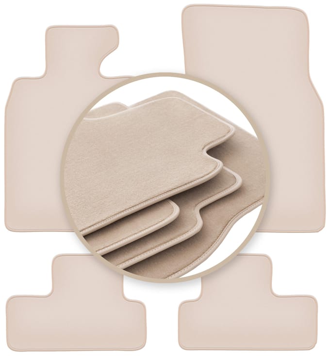 PREMIUM beige vloermatten voor: Mini Cooper R56 hatchback 2006-2013