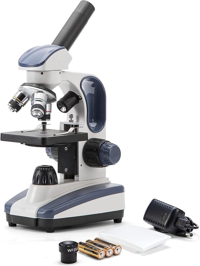 White-Label® Microscoop voor Kinderen - 1000x - Educatief - Wit