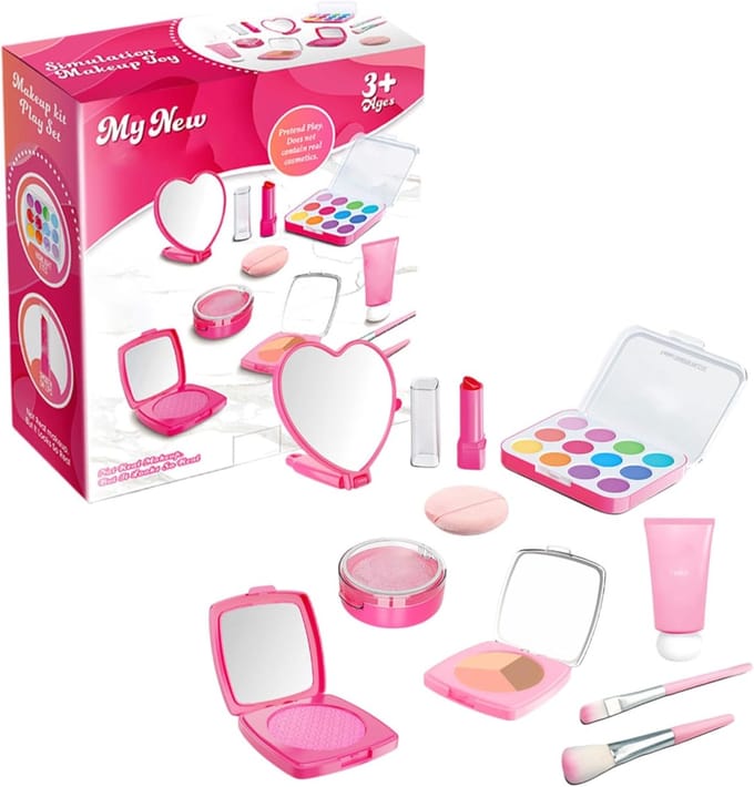 Make-up Speelgoed - Kinder Make-up Set - Rollenspel Pret - Veilig en Realistisch - 16 x 14 cm