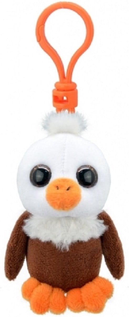 Wild Planet Adelaar Sleutelhanger - pluche - 9 cm - roofvogel knuffeltje