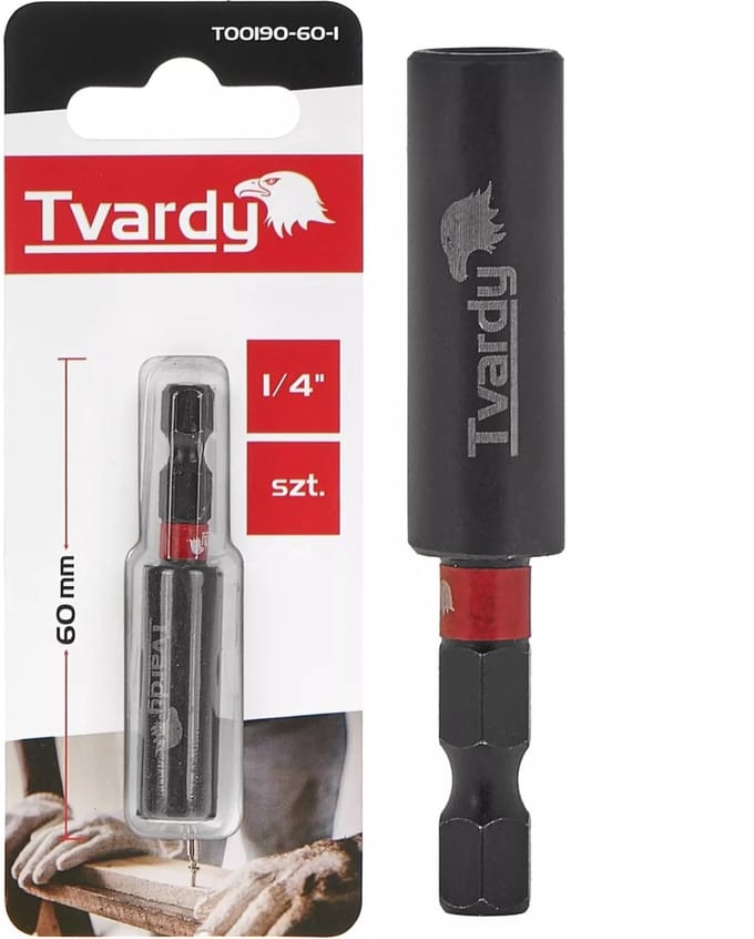 Tvardy Magnetische bit houder - 60mm - Sterk en veelzijdig - Voor impact drivers