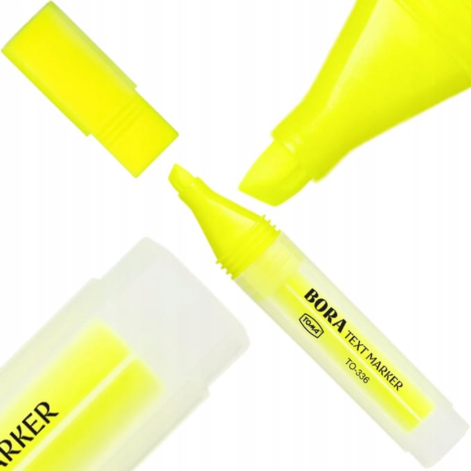Gele Fluorescerende Markeerstift - Driehoekig - 1-5mm