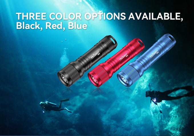 Orcatorch D560 mini duiklamp