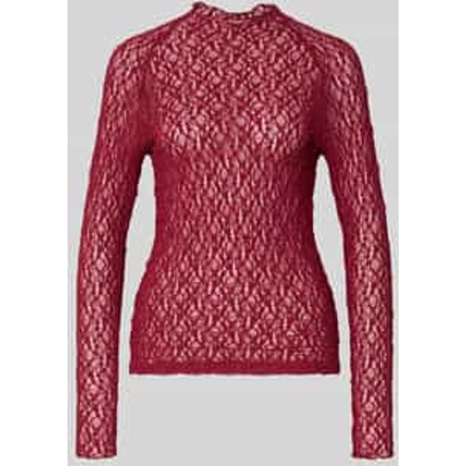 Slim Fit longsleeve in semitransparant design