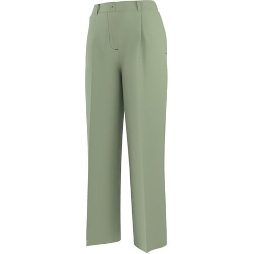 ESMARA Dames broek - Wide leg (groen, S)
