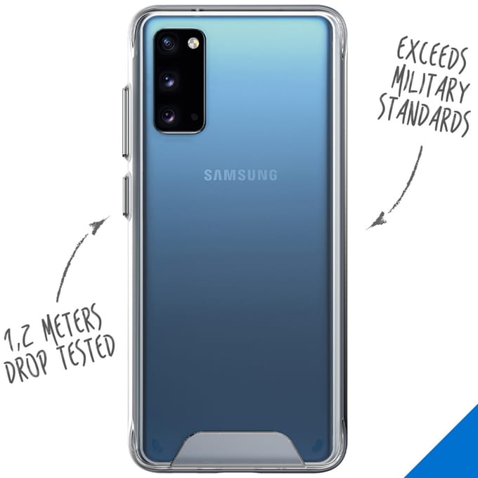 Accezz Xtreme Impact Backcover voor de Samsung Galaxy S20 - Transparant