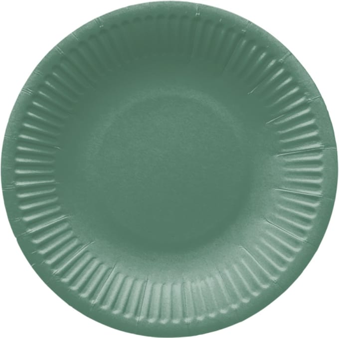 Papieren bordjes - 18 cm - Dark Green