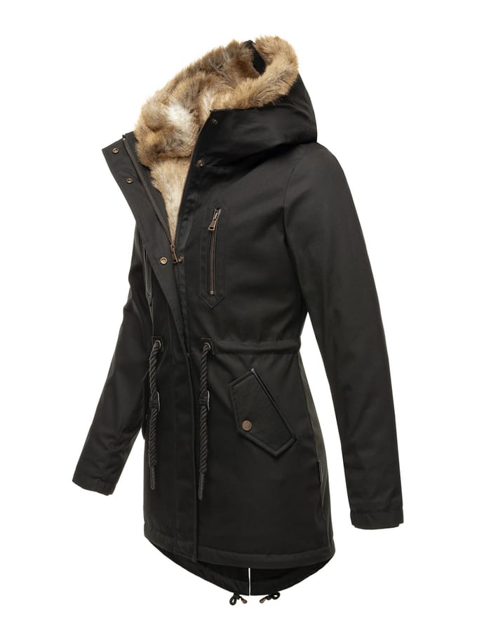 Navahoo Dames Winterjas Diamond – Warm, Elegant & Teddyfleece Voering