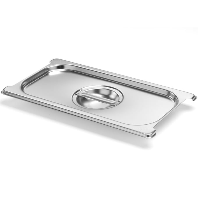 HENDI Deksel voor GN containers – roestvrij staal – 325x176 mm – stapelbaar – vaatwasserbestendig
