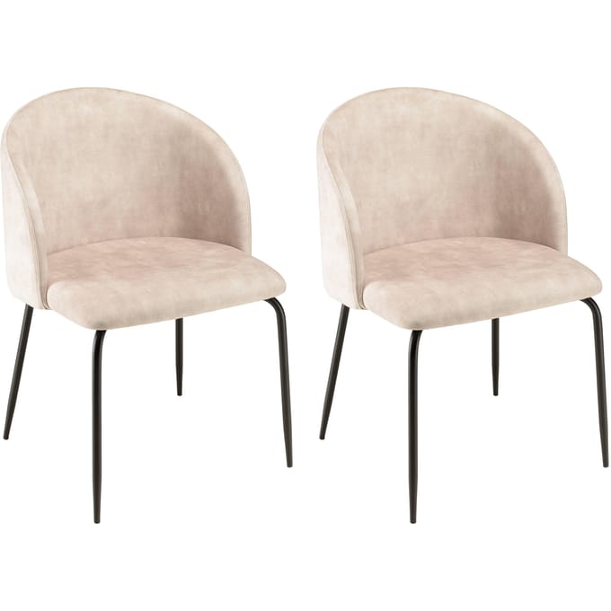 Set van 2 eetkamerstoelen Augustin velvet | Macabane