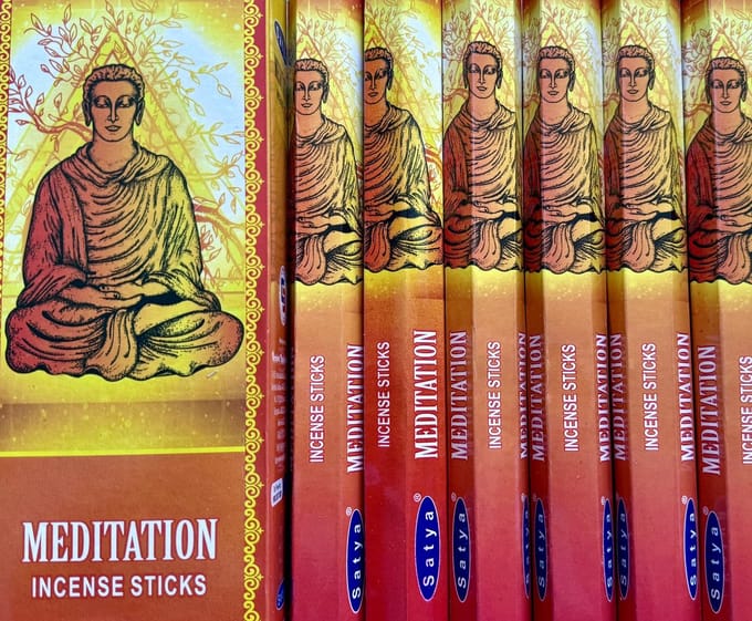 Satya Meditation Wierook 20 incense sticks x 6 packets