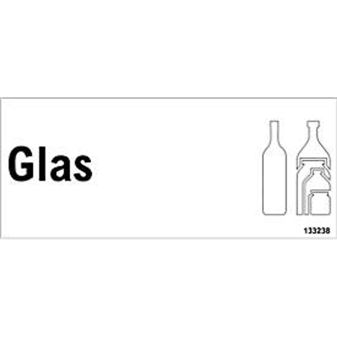 Zelfklevende etiketten "Glas"