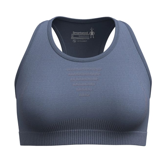 Smartwool Intraknit Racerback Sportbeha Blauw S Vrouw
