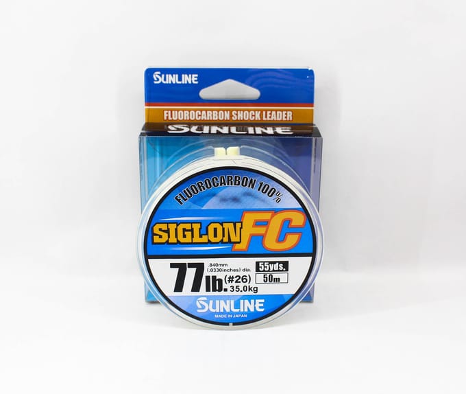Sunline Fluorocarbon Leider Siglon FC 100% 50m 77lb Diameter 0,84mm (2088) schoon