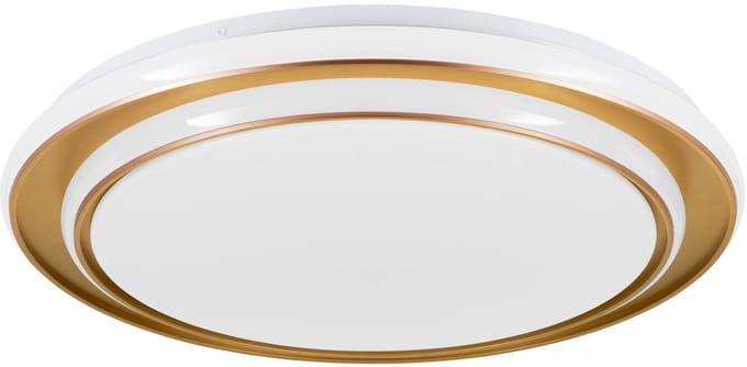 EGLO Moschetta Plafondlamp - Ø 49 cm - Goud/Wit - Instelbaar wit licht (warm, neutraal en daglicht)