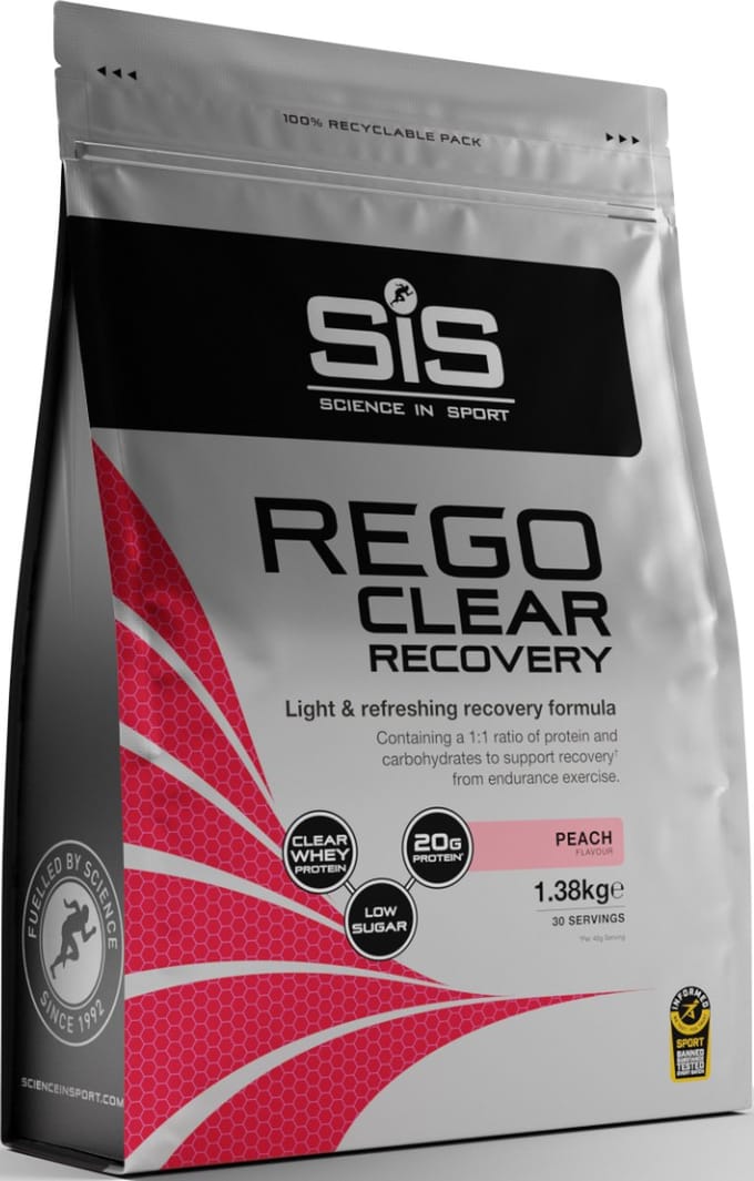 SIS REGO Clear Recovery (1380g) Peach - Intra- & Post-Workout - voor na de training