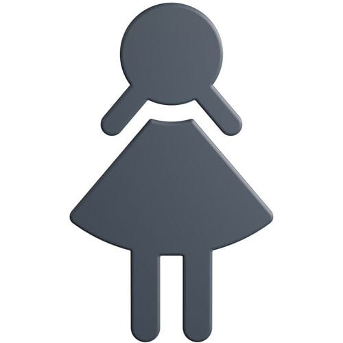 HEWI Series 477/801 Symbol Woman 801.91B020 92