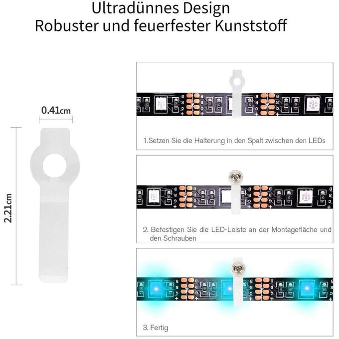 Kit de connecteurs de bande LED 5050 RGB, 95 pièces, avec cavaliers de bande en forme de T et de L, accessoire de bande LED multicolore
