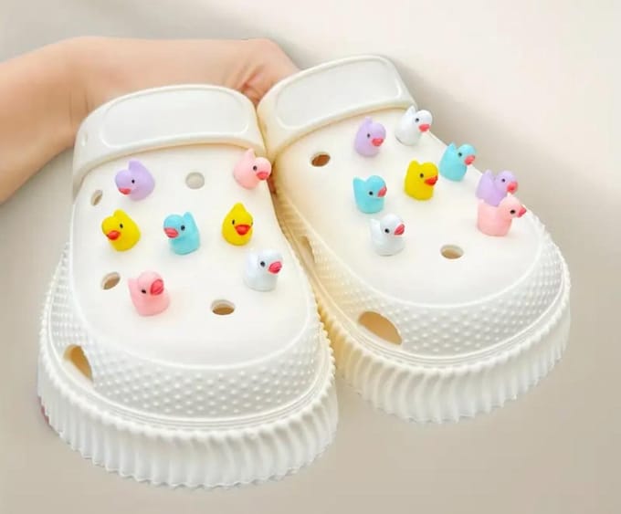 15 delige - pins duck - schoen charms bad eend - schoen accessoires - geschikt voor crocs