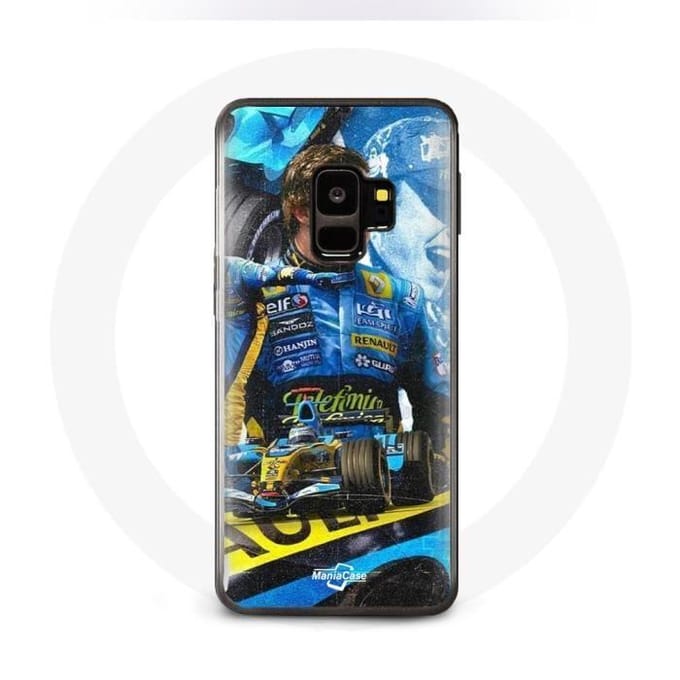 Coque pour Samsung Galaxy S9 Plus Formule 1 Fernando Alonso champion du monde de F1