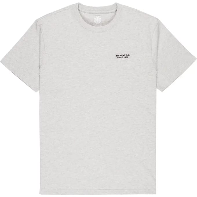 Element Co Emb T-shirt Met Korte Mouwen Grijs M Man