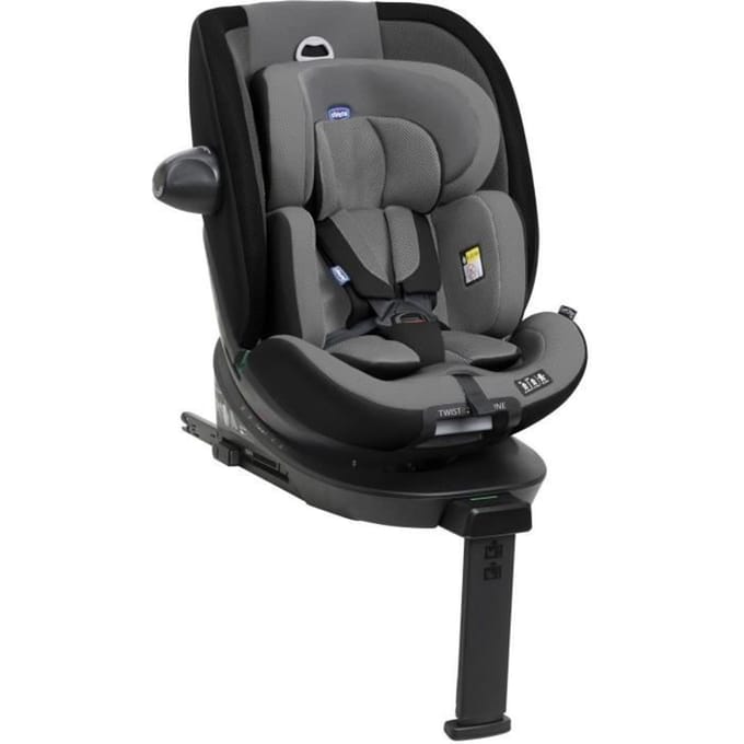Siege-auto - CHICCO - EVERONE - Groupe 0/1/2/3 - I-Size - Pivotant - Inclinable - Réducteur - Grey Black