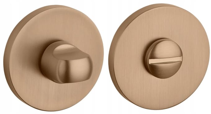 Ronde WC Rozet Slim Lichtbruin 7mm STILE