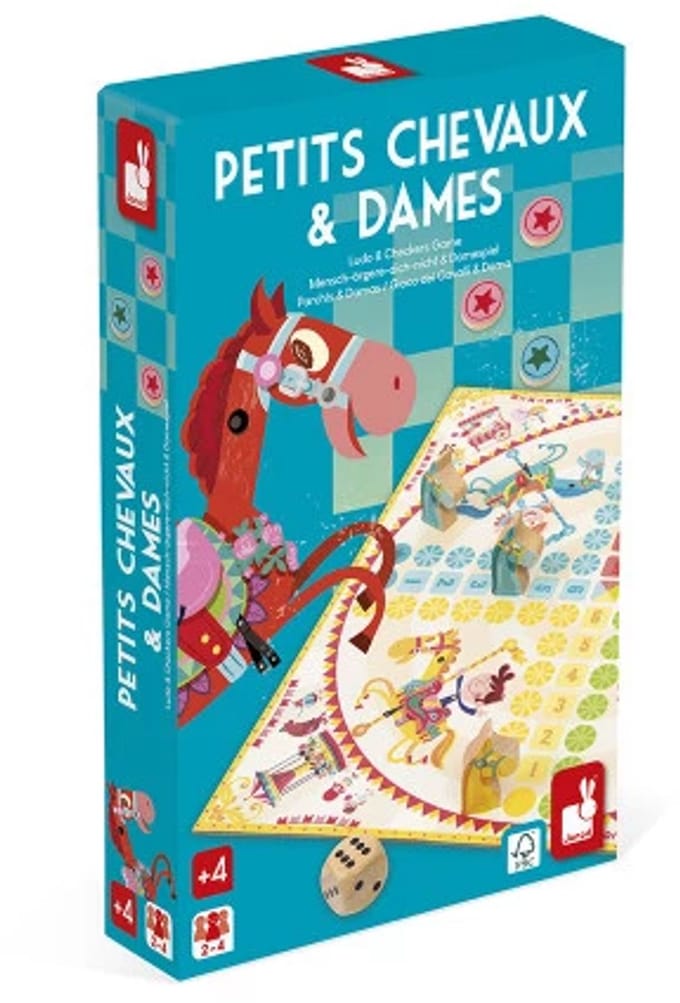 Janod - Spel - Ludo en dammen